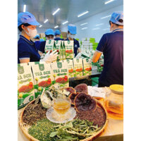 (100% Natural)Trà Sen Gạo Lứt Linh Chi MỘC TÂM Giúp hỗ trợ cho người mất ngủ,ngủ không sâu giấc,tốt cho sức khoẻ-hộp 60g