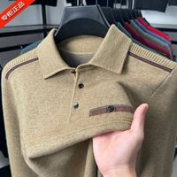 100 Người Cao Tuổi Trung Niên Áo Len Cashmere Nam Ấm Áp Ve Áo Dày Đế Áo Len Bố Trung Niên Áo Len 100 Người Cao Tuổi Trung Niên Áo Len Cashmere Nam Ấm Áp Ve Áo Len Dày Đế Giữa