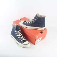 [100% nguyên bản] giày thể thao*_CONVERSE Navy Obsidian Navy high Thời trang và thoải mái