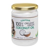 100% ORGANIC Virgin Coconut Oil CONTOUR 500ml