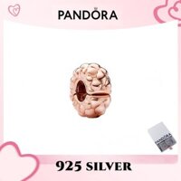 100% PANDORA Chính Hãng S925 Bạc Trang Sức Vòng Tay Mặt Dây Chuyền Vàng Hoa Hồng Đính Kẹp Quyến Rũ