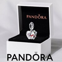 100% PANDORA chính hãng, vòng tay trang sức bạc S925, mặt dây chuyền Disney Winnie the Pooh & Piglet, charm treo đôi
