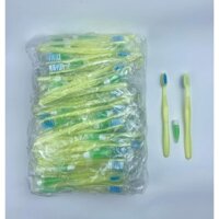 100 Sét Bàn chải đánh răng và kem dùng 1 lần cho nhà nghỉ, khách sạn, bàn chải răng du lịch