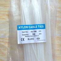 100 sợi dây rút nhựa PA Nylon 66 size 3x100mm 4x150mm