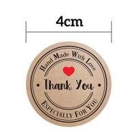 100 tem Thank You - tem cám ơn cho shop - 4cm