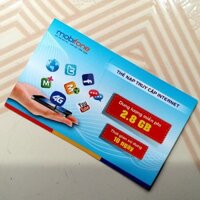 100 thẻ data 3G Mobifone loại 2,8Gb