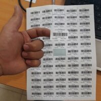 100 tờ Giấy in mã vạch Tomy A4 145, 65 tem 38x21mm / giấy in mã code
