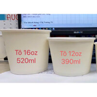 100 tô giấy kraft 360ml hoặc 500ml