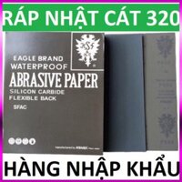 100 tờ giấy nhám Nhật 320 đen , giấy ráp chà xe máy, ô tô KOVAX , Nhập khẩu Nhật Bản
