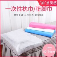 100 Tờ Khăn Gối Dùng Một Lần Khăn Chân Khăn Vuông Dùng Một Lần Dầu Chống Thấm Nước Trị Liệu Chân Đầu Giường Gối Khăn Thẩm Mỹ Viện Vải Massage Chuyên Dụng Khăn Đệm Vải Không Dệt Trị Liệu Chân Tắm Chân Khăn Chân Không-