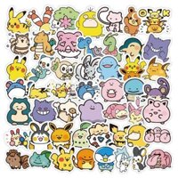 100 Tờ Mini Pokémon Dễ Thương Miếng Dán Dễ Thương Laptop Điện Thoại Di Động Cốc Nước Đàn Guitar Vali Dán