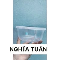 100 Tô nhựa trong 800ml đựng thức ăn