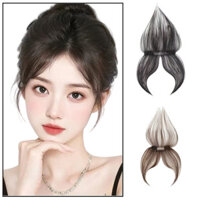 100% Tóc Con Người Nữ Tóc Giả Nổ Tóc Giả Mảnh Trên Đầu, trán, sideburns Thay Thế Vô Hình Tám Nhân Vật Giả Nổ, Đường Tóc, Tóc thai nhi, Nổ