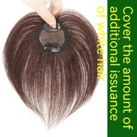 100% Tóc Con Người Tóc Đen Và Nâu Đậm Topper Tóc Thay Thế Bao Tóc Trắng Lưới Hoa Hồng Thoáng Khí Và Nhẹ Tóc Giả Tăng Thể Lượng Tóc Cho Người Phụ Nữ