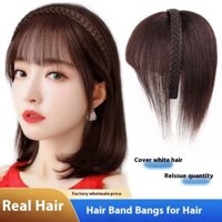 100% Tóc Con Người Tóc Đen Và Nâu Đậm Băng Đô Tóc Thay Thế Thoáng Khí Và Nhẹ Tóc Giả Cho Người Phụ Nữ