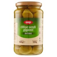 (100% Tốt Thật) 👉 Oliu ngâm muối Olive verdi gigant của COOP - Ý 👉 330/560g