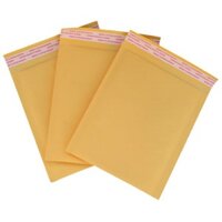 100 Túi giấy lót bóng khí - chống sốc màu vàng