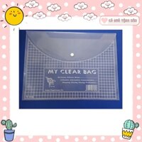 100 Túi khuy bấm/ file clear bag / file đựng tài liệu/ bìa hồ sơ/ túi my clear