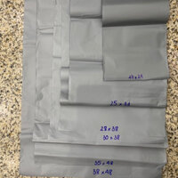 100 túi niêm phong gói hàng, túi nilon bóc dán 32x41(+4cm viền)