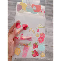 100 Túi zip đựng trà sữa,trà chanh, nước trái cây-480ml