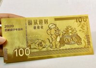 100 usd plastic hình chuột lì xì tết 2020 tặng kèm BAO LÌ XÌ