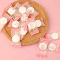 100 Viên Khăn giấy ướt dạng nén hình viên kẹo tiện lợi khi đi du lịch -Menta Shop