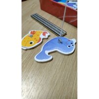 100 VIÊN nam châm câu cá nhỏ buộc dây gắn cần câu cá nhựa cá gỗ hoặc đồ chơi