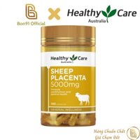 (100 viên) Nhau Thai Cừu Healthy Care Sheep Placenta 5000mg giúp làm chậm lão đẹp da