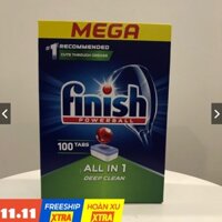 100 Viên rửa bát Finish All in 1 hộp 100 viên - 6in1 - CAO CẤP HƠN VIÊN CLASSIC