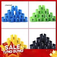 100 vòng đeo chân cho chim bồ câu bằng nhựa