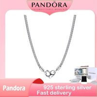 100% Xác thực (có hộp) S925 đại lý bạc để mua sản phẩm quà tặng sinh nhật Pandora Moments Studded Chain Vòng cổ