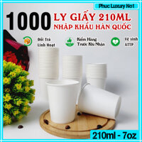 1000 chiếc ly giấy 210ml - 7oz cốc giấy dùng 1 lần NHẬP KHẨU HÀN QUỐC