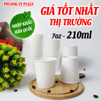 1000 chiếc ly giấy 210ml - 7oz cốc giấy dùng 1 lần NHẬP KHẨU HÀN QUỐC