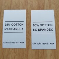 1000 Tem vải ruban in mực chuyển nhiệt không phai  3cm x 5cm