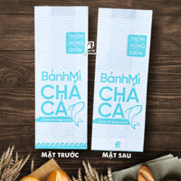 1000 Túi Giấy Đựng Bánh Mì Chả Cá Xanh