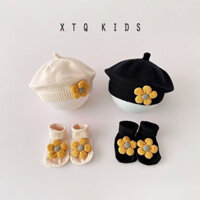 10.000 Người Bộ Sưu Tập Mũ Nồi Cho Bé Mùa Dễ Thương Siêu Dễ Thương Cho Bé Trẻ Em Beret Bé Gái Mũ Công Chúa Tất Bộ