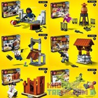 100012 CHIẾN TRƯỜNG CỦA NGƯỜI CHƠI VÔ DANH bộ đồ chơi xếp lắp ráp ghép mô hình Pubg Battlegrounds Bắn Súng