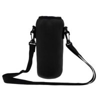1000ml  Bottle Holder Sleeve Bag Neoprene Carry Pouch Case Black - Black