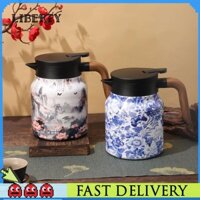 1000ml Hoa Họa Tiết Ấm Trà Tích Hợp Nồi Cà Phê Nóng Mini Cho Đồ Uống Nóng