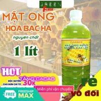 1000ml Mật ong rừng hoa bạc hà nguyên chất giá gốc tại trang trại [MD_DAKBEE]