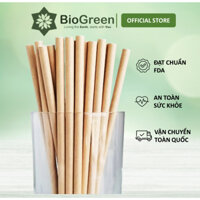 [1000pc] Ống hút giấy nâu phi 8