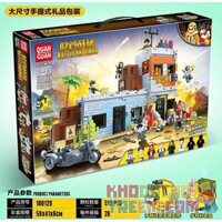 100129  GÀ CHIẾN bộ đồ chơi xếp lắp ráp ghép mô hình Swat Special Force BATTLEGROUNDS Đặc Nhiệm 912 khối