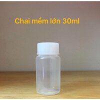 100/200/500 Lọ nhựa mềm 30ml đựng mẫu test