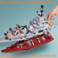 [1005 Chi Tiết] Đồ chơi lego Tàu  lego chiến hạm Lắp ráp Robot và Máy Bay Chiến Đấu