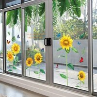 1005 Người Bộ sưu tập Nhãn dán kính Tranh trang trí Ban công Phòng khách Bếp Cửa trượt Dán tĩnh Chống nước Chống dầu Nhãn dán tự dính Hoa cửa sổ*3.11
