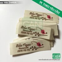 100c In theo yêu cầu Mác quần áo cotton / zakka