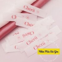 100c Nhãn mác quần áo In theo yêu cầu Satin lụa