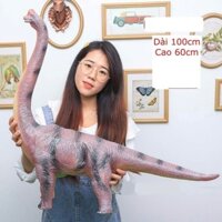 (100cm)Mô hình đồ chơi khủng long cổ dài Brachiosaurus khổng lồ phát nhạc
