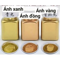100g Bột nhũ vàng đồng in lụa, pha sơn bột siêu mịn