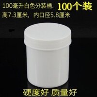 100g Ml Xô Nhựa Chai Dán Hộp Nhựa Hộp Nhựa Bán Trong Suốt Xô Thẳng Miệng Rộng Chai Thuốc Chắc Chắn Chai